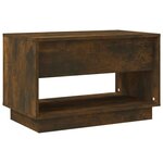 vidaXL Meuble TV chêne fumé 70x41x44 cm bois d'ingénierie