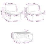 vidaXL Ensemble de canapé de jardin 9 Pièces Anthracite Acier & tissu