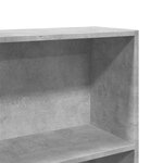 vidaXL Bibliothèque gris béton 80x30x189 cm bois d'ingénierie