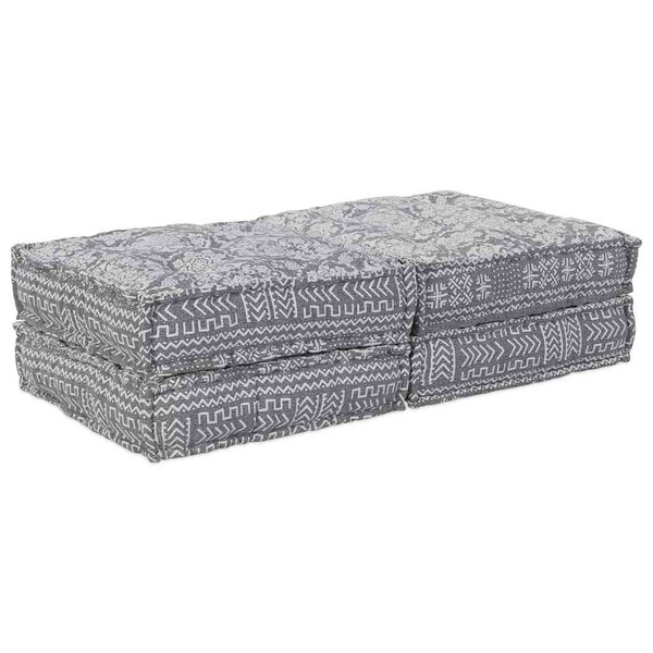 vidaXL Coussin 2 Pièces Gris clair 70 x 70 x 36 cm Polyester