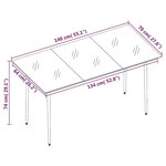 vidaXL Ensemble à dîner de jardin coussins 5 Pièces Résine tressée Verre