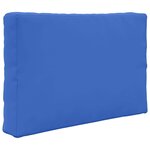 vidaXL Coussin de canapé d'extérieur 3 Pièces Bleu royal Polyester