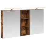 vidaXL Ensemble de Meubles de Salle de Bain 3 Pièces 130 x 14 5 x 70 cm