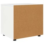 vidaXL Armoire de rangement Blanc 60 x 48 x 57 cm Bois d'ingénierie