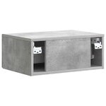 vidaXL Cabinet de chevet 2 Pièces Gris béton 49 x 34 5 x 20 cm