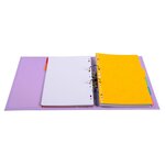 Classeur à levier PVC A4 dos de 50mm Lilas EXACOMPTA