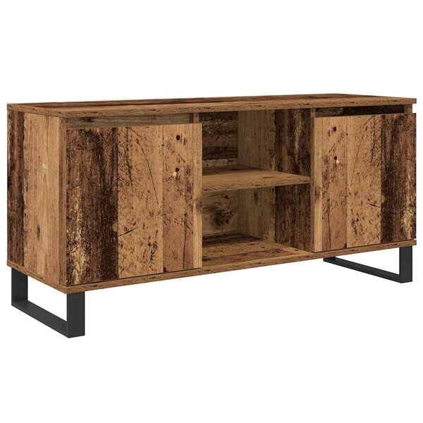 vidaXL Meuble TV Bois Ancien 104 x 35 x 50 cm Bois d'ingénierie