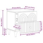 vidaXL Cabinet de chevet 2 pc Sonoma gris 43 x 34 5 x 48 cm