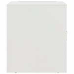 vidaXL Table de chevet blanc 34 5x39x44 cm acier