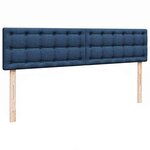 VidaXL Cadre de lit ottoman avec matelas bleu 180x200 cm tissu