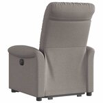 vidaXL Fauteuil inclinable taupe tissu