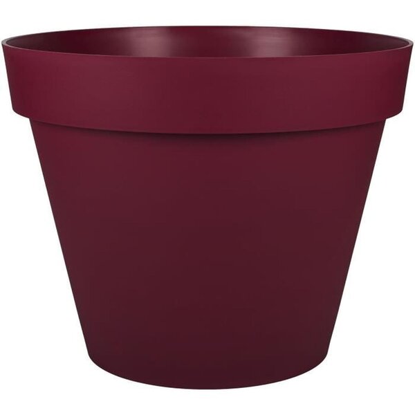 Pot de fleur rond Ø 60 x 47 cm rouge bourgogne - 76 L