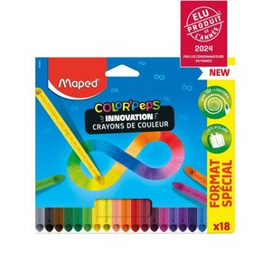 Maped Crayon de couleur COLOR'PEPS INFINITY  pochette de 18