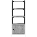 vidaXL Bibliothèque à 3 niveaux sonoma gris 41x30x109 5 cm