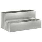 vidaXL Planteur de Jardin à 2 Niveaux   100 x 60 x 45 cm  en Acier Galvanisé