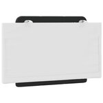 vidaXL Coussin de tête de lit noir et blanc 90 cm similicuir