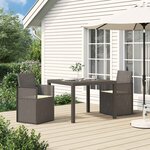 vidaXL Chaises de jardin salle à manger PP
