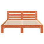 vidaXL Cadre de lit sans matelas cire marron 160x200cm bois pin massif