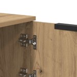 vidaXL Meuble TV chêne artisanal 102x35x36 5 cm bois d'ingénierie