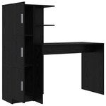 vidaXL Bureau 2 Pièces Chêne noir