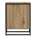 vidaXL Table de chevet avec tiroir Chêne artisan 39 5 x 30 x 50 cm