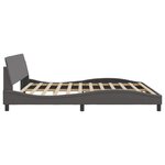 vidaXL Cadre de lit Dover gris 200x200 cm similicuir