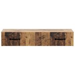 vidaXL Table d'appoint murale 87 5 x 34 5 x 17 cm Bois d'ingénierie