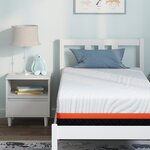 vidaXL Matelas Blanc  Gris 80 x 160 cm Mousse