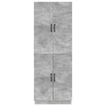 vidaXL Ensemble de Meubles 2 Pièces Gris béton Bois d'ingénierie