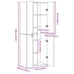 vidaXL Haut Armoire 2 Pièces Bois ancien 70 x 42 5 x 185 cm