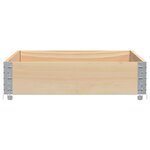 vidaXL Jardinière 120x80 cm bois massif de pin