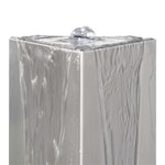 vidaXL Fontaine de jardin Argenté 37 7x32 6x110 cm Acier inoxydable
