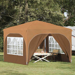 vidaXL Tente de fête pop-up 290 x 290 x 245 cm Beige