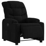 vidaXL Fauteuil inclinable électrique Noir Tissu