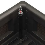 vidaXL Lit surélevé de jardin système arrosage Anthracite 100x43x33 cm