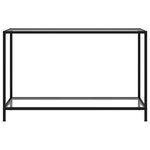 vidaXL Table console Transparent 120x35x75 cm Verre trempé