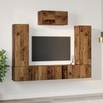 vidaXL Ensemble meuble TV 7 Pièces Bois ancien 180 x 30 x 120 cm