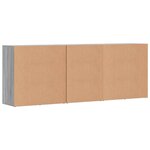 vidaXL Buffets 3 Pièces Sonoma gris Bois d'ingénierie