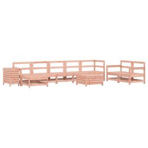 vidaXL Salon de jardin 10 Pièces bois massif sapin de douglas