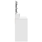 vidaXL Coiffeuse avec LED blanc 80x41x134 5 cm
