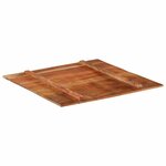 vidaXL Dessus de table carré 80x80 cm 15-16 mm Bois de récupération