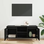 vidaXL Meuble TV Chêne noir 104 x 35 x 50 cm Bois d'ingénierie