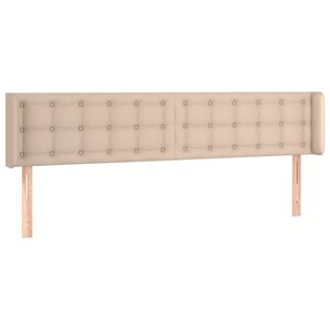 vidaXL Tête de lit avec oreilles Cappuccino 163x16x78/88 cm Similicuir