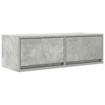 vidaXL Meubles TV 2 Pièces gris béton 80x31x25 5 cm bois d'ingénierie