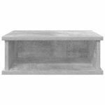 vidaXL Table de chevet Gris béton 40 x 31 x 15 cm Bois d'ingénierie