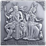 Pièce de monnaie en Argent 500 Francs g 1000 (1 Kg) Millésime 2026 NORSE GODS 3D (PRÉCOMMANDE)