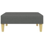 vidaXL Repose-pied gris foncé 77x55x31 cm tissu