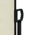 vidaXL Auvent latéral rétractable crème 160x500 cm
