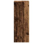 vidaXL Bibliothèque empilable vieux bois 30x30x80 cm bois d'ingénierie