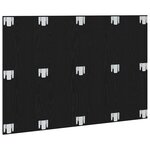 vidaXL Tête de lit Montage mural Chêne noir Bois d'ingénierie